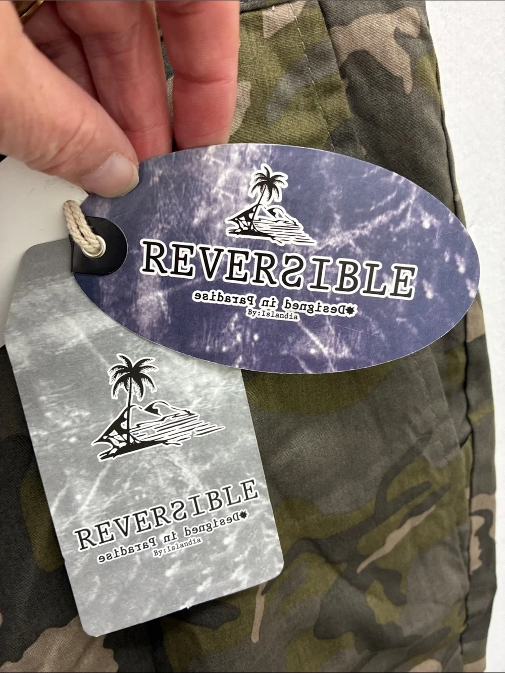Men's Camo Swim Trunks - Green Camo